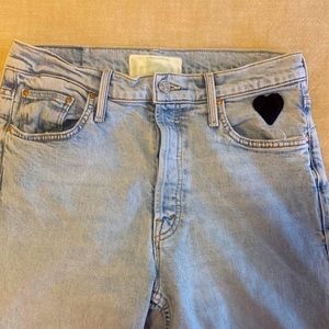 MOTHER brand the Tomcat ankle frayed